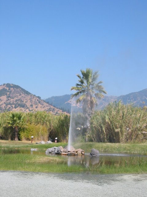 The geyser near the end