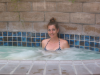 Coralie in the hotel spa