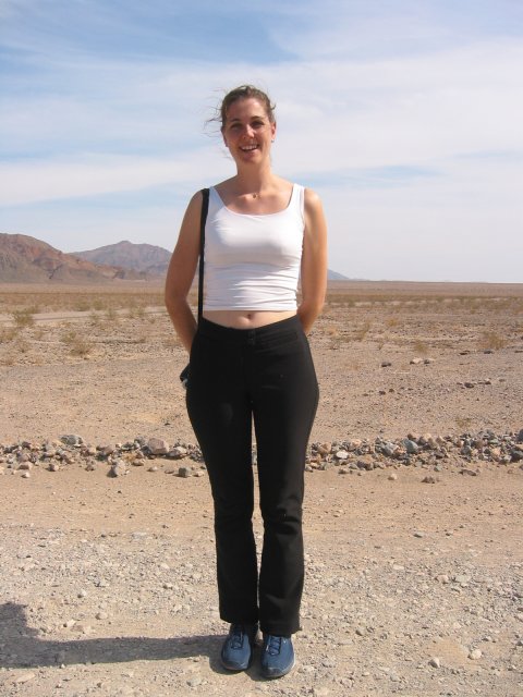 Coralie in the middle of nowhere