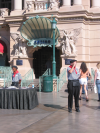 Two "French men" in front of the Paris Las Vegas Casino