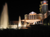 Entrance of the Caesars Palace, all water and lights