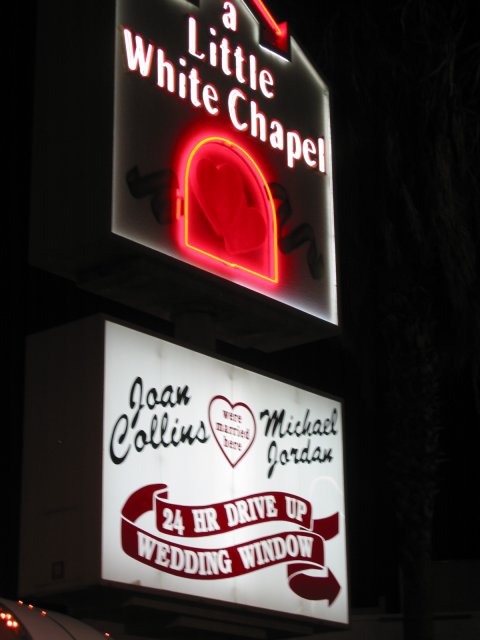 A Little White Chapel where Joan Collins and Michael Jordan married