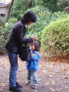 Mother and little girl crying