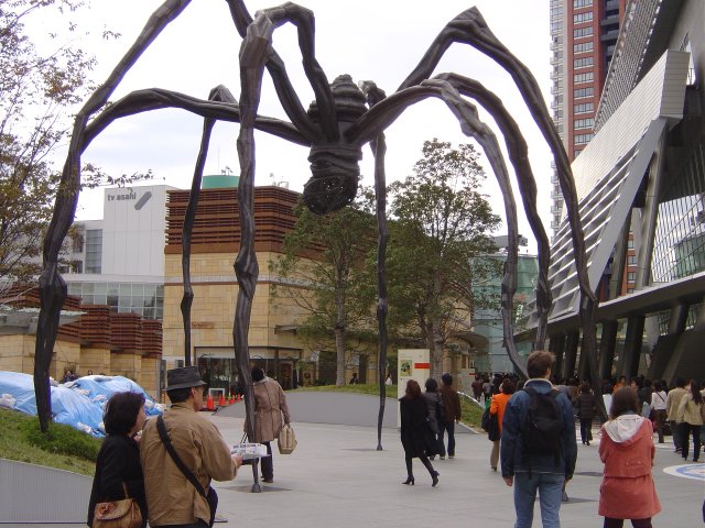 Huge metal spider