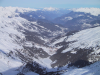 Vue de tout en haut sur la vallee