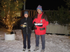 Sophie et Pticul tenant les tartiflettes qui seront mangees a l'apartement des Bi