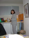 Alexandra a la cuisine