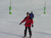 Pticul a l'aise sur ses patinettes, suivi de Bi (on dirait une marionnette, hein?)
