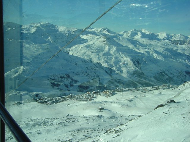 Vue sur la station depuis une telecabine