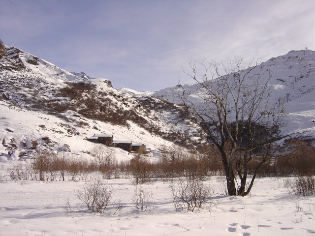 Maisons enneigees