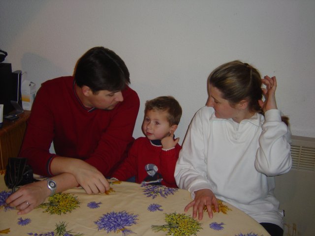 Famille Lavirotte: Papou, Gaetou et Mamou
