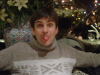 Philippe sticking his tongue out