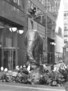 Bronze elephant statue