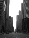 In the middle of the street, endless buildings