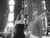 Dino and I perched at Times Square