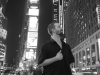 Times Square: Robin impersonating Napoleon