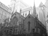 Cathedral near ground zero surrounded by sky scrapers