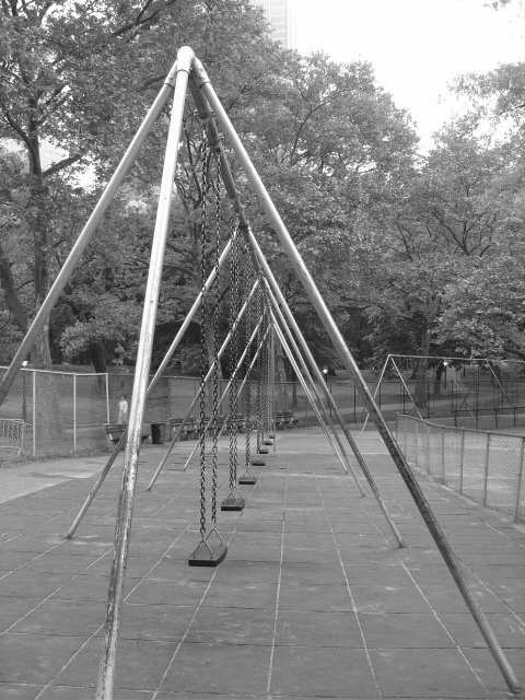 Swings in central park