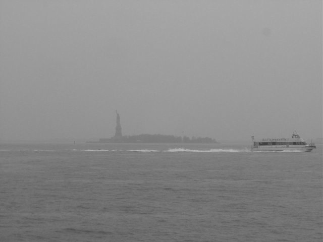Liberty island from battery park