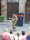 Spectacle de rue: Jacky et Adrien, jongleurs