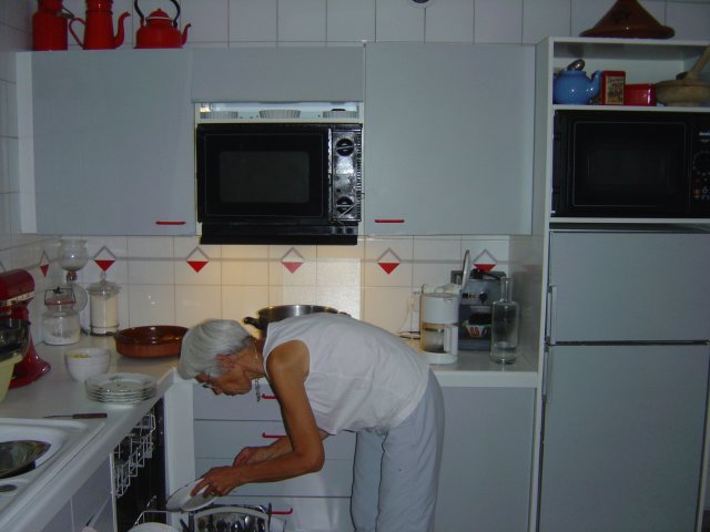 Colette dans la cuisine