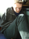 Maxf looking sad (actually looking at his camera)