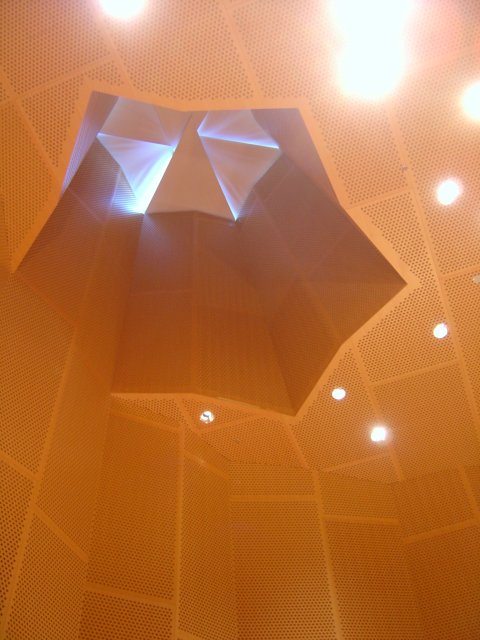 Ceiling of the Kiva\214 room at Stata Center