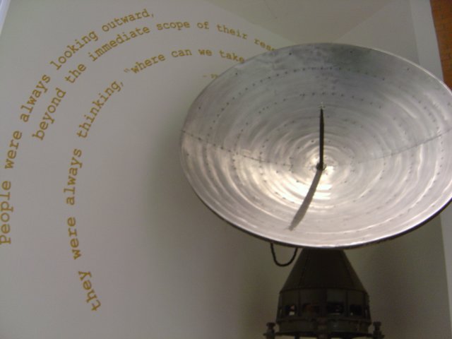 Aluminium satellite dish in Stata Center