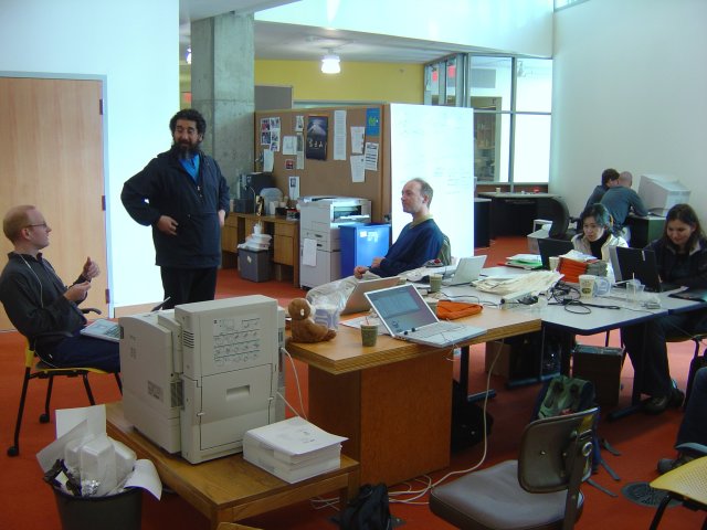 Matt, Simon, Martin, Michiko, Alex (+ Ian and Dean at the back)