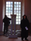 Emma and Karima visiting the castle