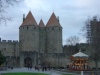 The citadel and people and the carousel