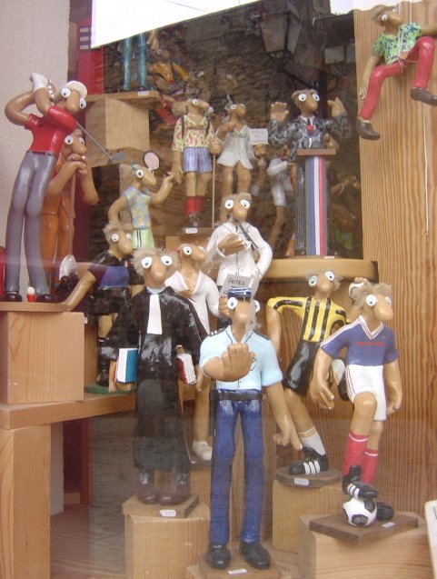 Funny fellas in a window