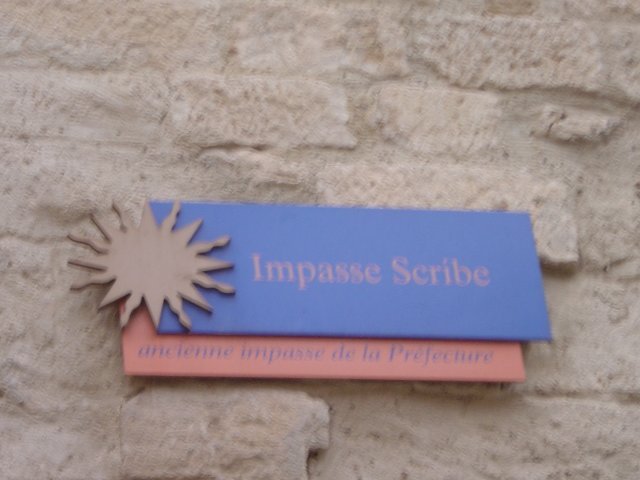 "Impasse Scribe" (impasse = dead end)