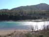 Shimmering water on the lake