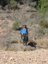Chaals standing on a large rock