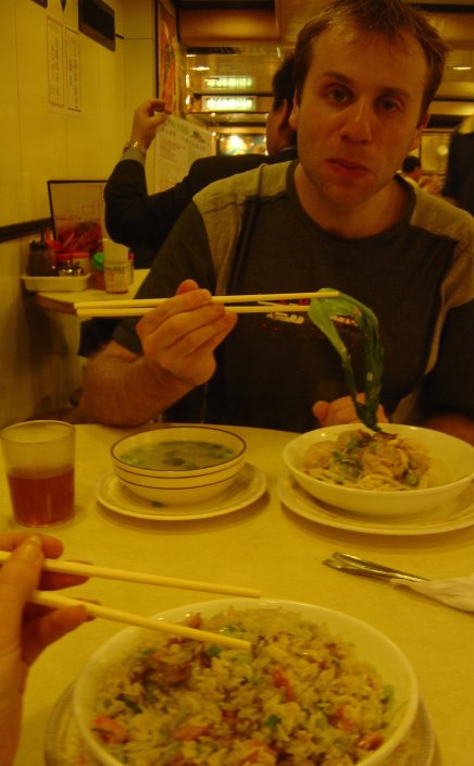 Lunch with Nico in a local restaurant