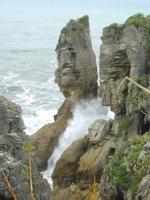 Pancake rocks at Punakaiki