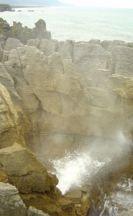 Pancake rocks at Punakaiki