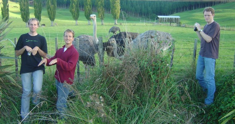 Nico, Fabrice, emus, Joel