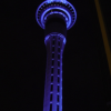Auckland tower at night