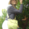 Coralie eating a snack of arbutus