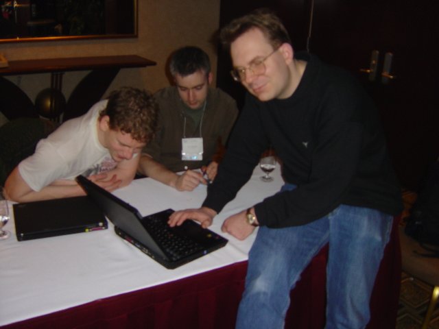 Eric Prud'hommeaux, Dan Brickley and Thomas Roessler, Hyatt Harborside, Boston