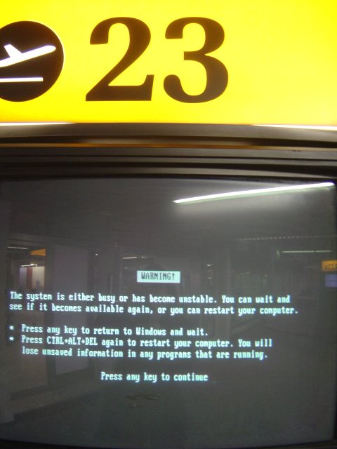 The system is either busy or has become unstable.