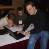 Eric Prud'hommeaux, Dan Brickley and Thomas Roessler, Hyatt Harborside, Boston