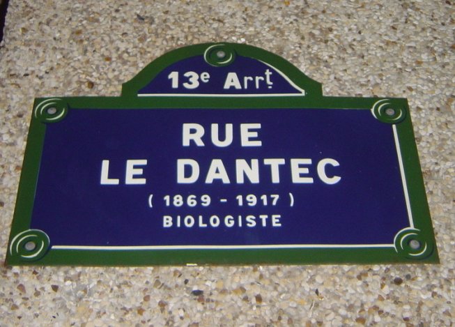 "Rue Le Dantec" (dedicated to all ERCIM fans)