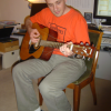 Hugo playing guitar