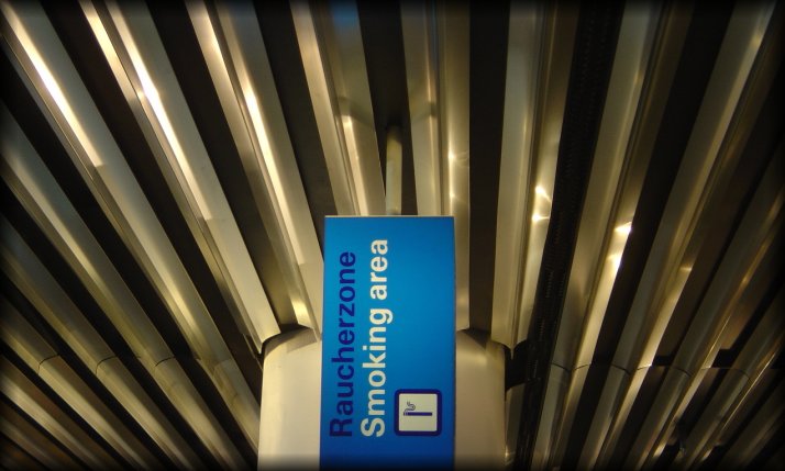Smoking area at FRA airport