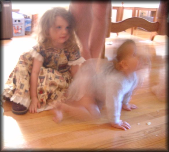 Aubrey and Cassia at Glen's party