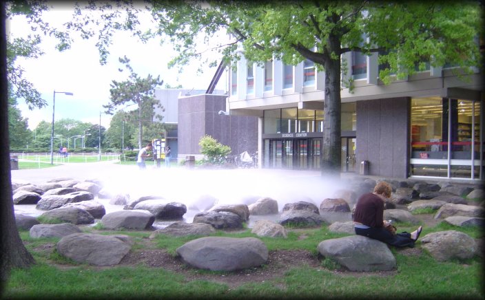 Fountain at Harvard University