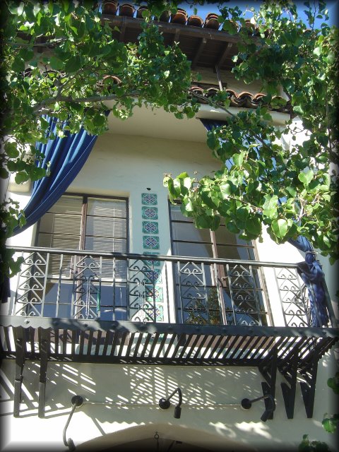 Balcony, New Orleans fashion, in Palo Alto, CA
